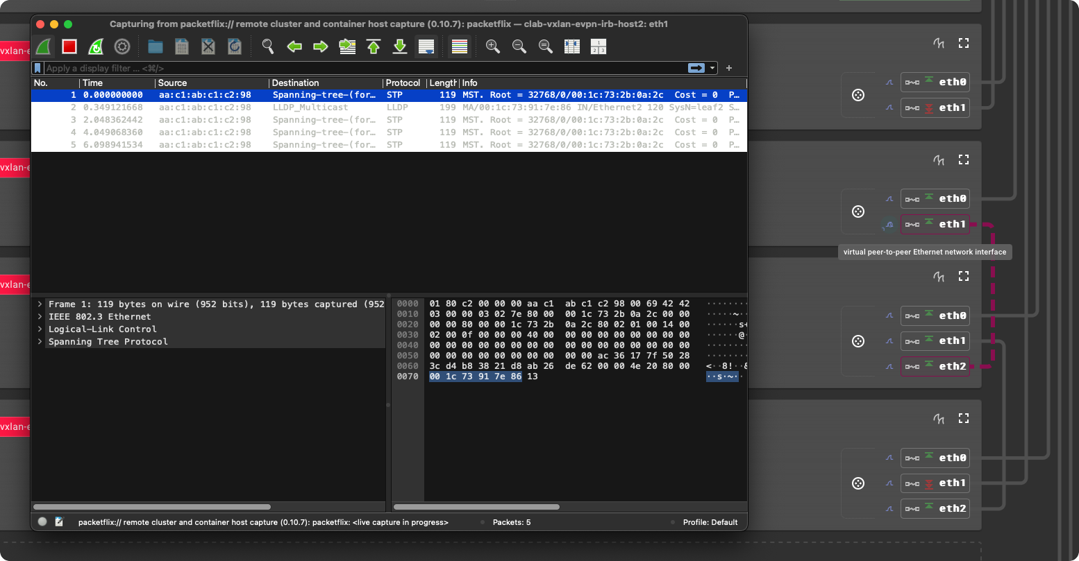 EdgeShark et Wireshark